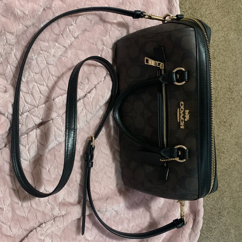 Coach Rowan Satchel In Signature Canvas